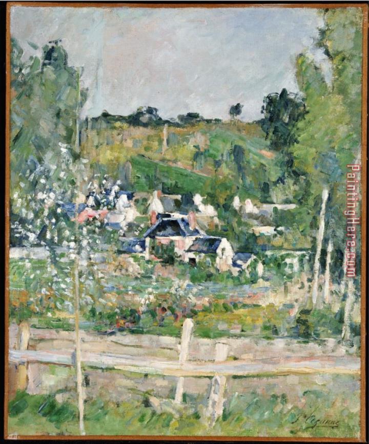 Paul Cezanne A View of Auvers Sur Oise The Fence C 1873